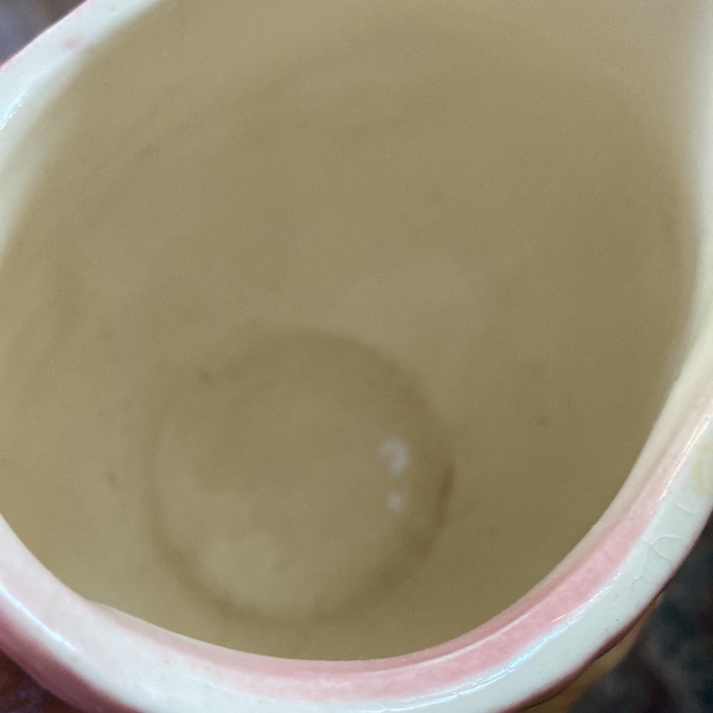 2/$30 Vintage  Hull USA Pottery Pitcher jug vase pink dogwood  flower - Picture 11 of 11